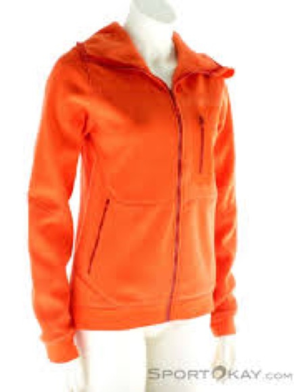 Dynafit Womens Mera PTC Polartec Thermal Pro Fleece Hoody Orange Sz XS